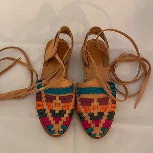 Colorful Genuine Leather Huarache Sandal Without Straps!